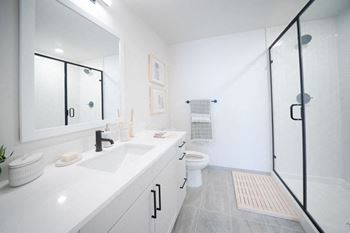 bathroom white interiorat Harwood Flats, North Bethesda, 20852